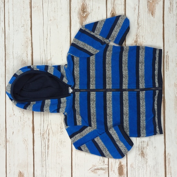 Garaninals Fleece Striped Hooded Jacket 12M - Picture 1 of 6